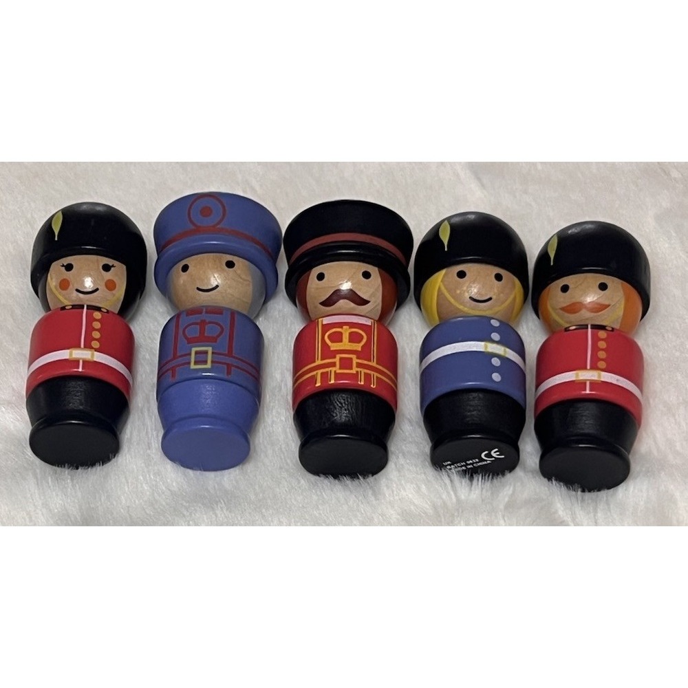 Soldiers Skittles Orange Tree Toys Handcrafted Wooden UK Wood Wooden